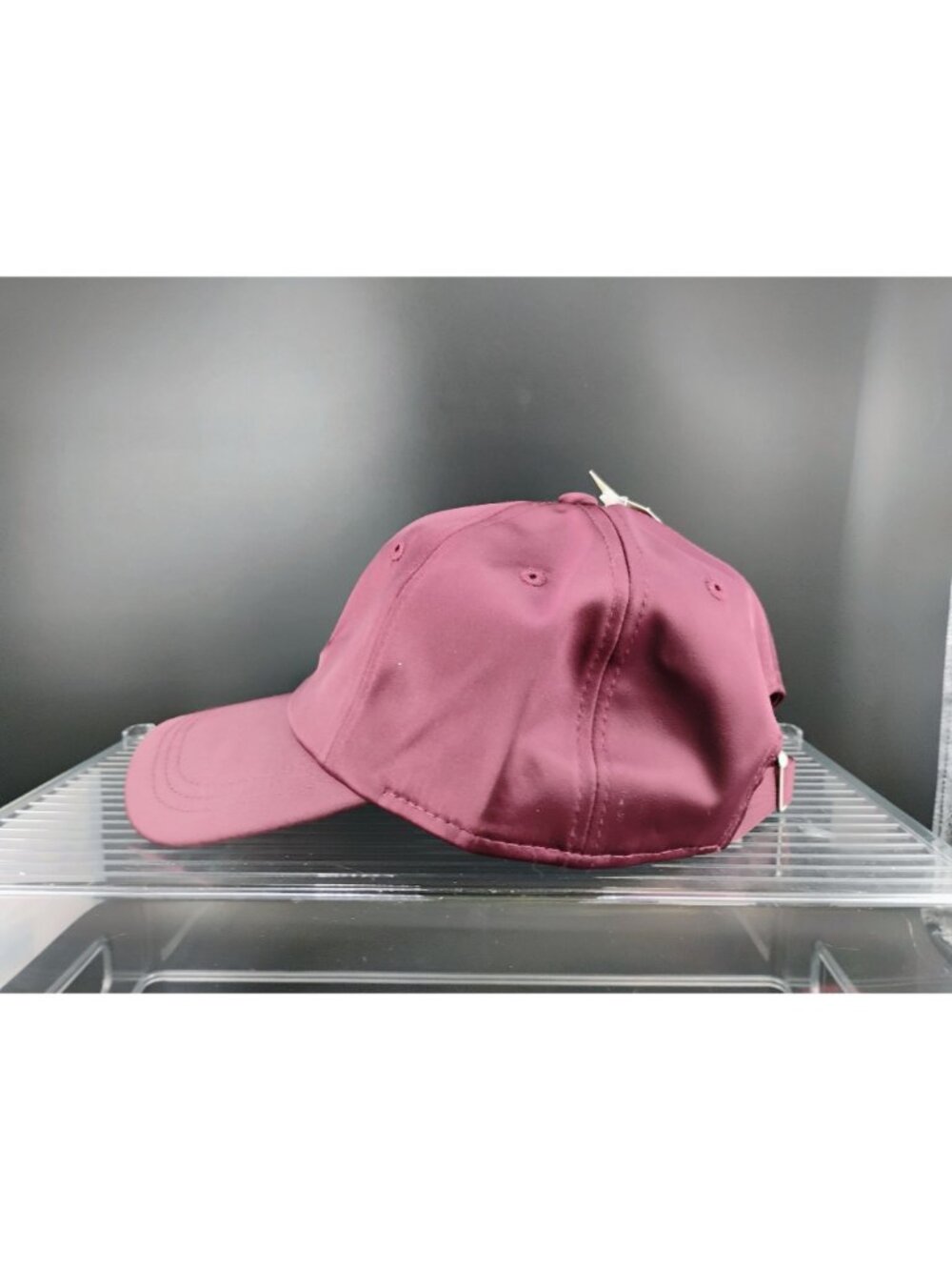 Universal Thread Maroon Adjustable Baseball Cap Recycled Polyester - Picture 3 of 9